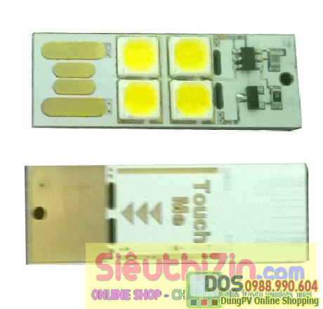 USB LED 4 bóng công tắc cảm ứng
