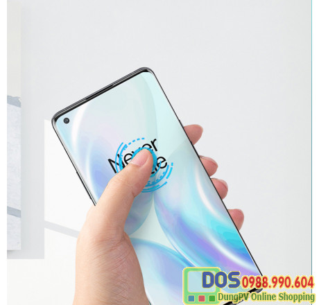 kính cường lực oneplus 8 uv chính hãng full màn hình 2