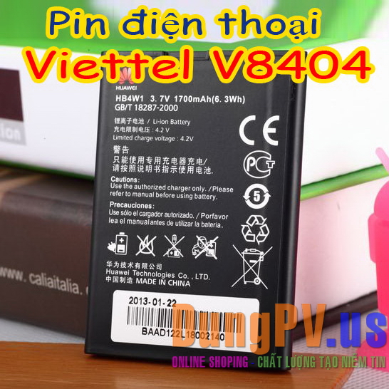 pin điện thoại Viettel V8404