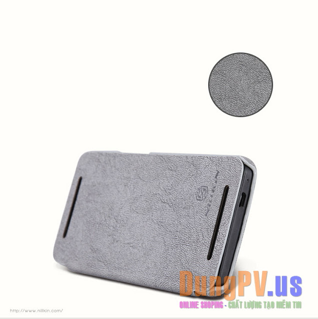 bao da htc one m7 nillkin da sần