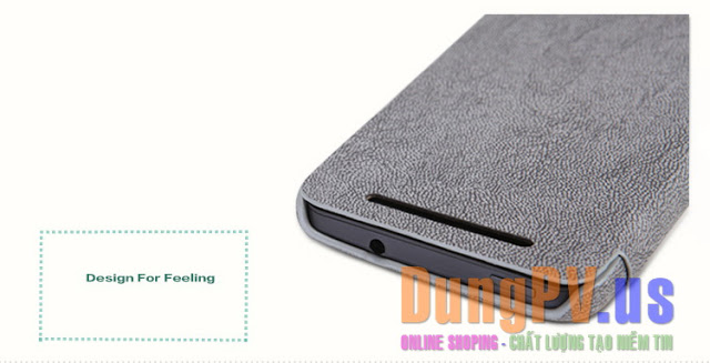 bao da htc one m7 nillkin da sần