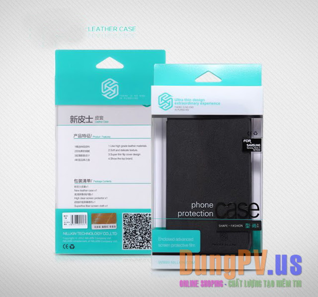bao da htc one m7 nillkin da sần