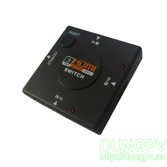 Chia cổng HDMI 3 cổng vào 1 ra Chia cổng HDMI 3 cổng vào 1 ra