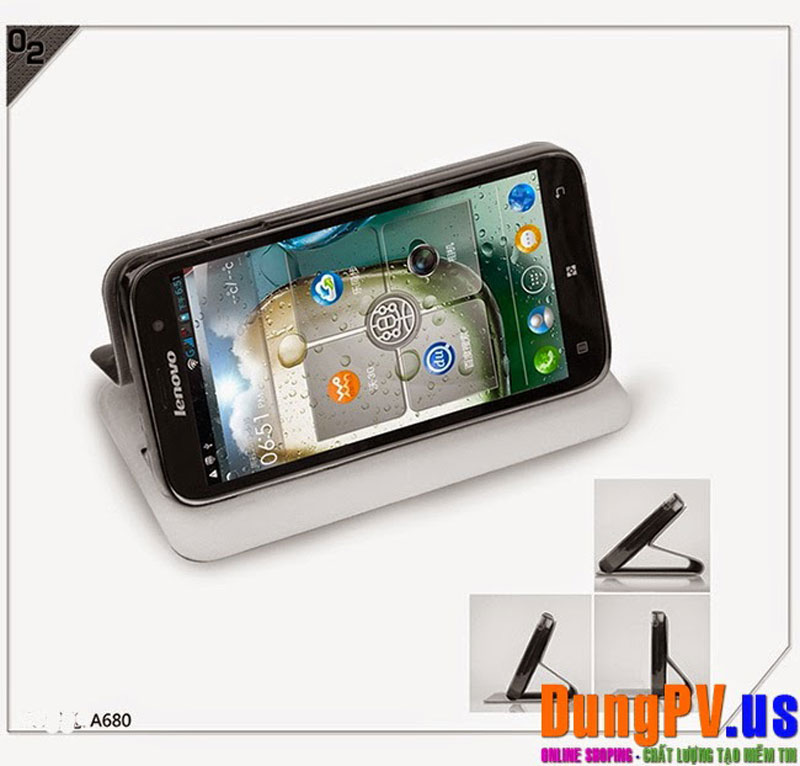 bao da lenovo A680 hiệu Mofi