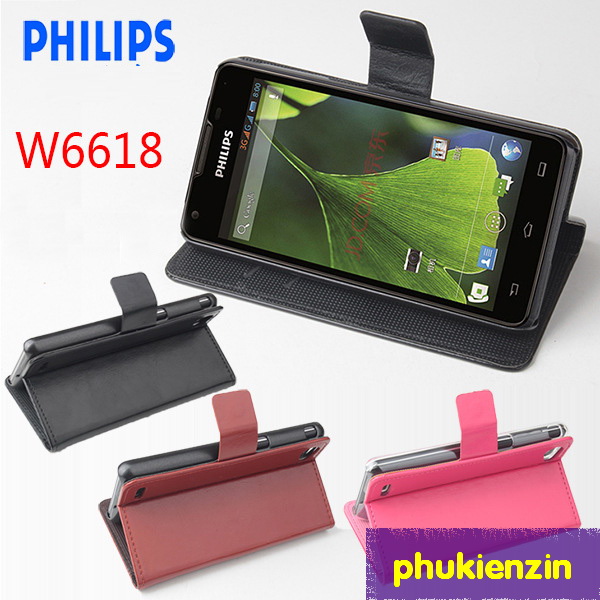 Bao da điện thoại Philips W6610 Bao da điện thoại Philips W6610