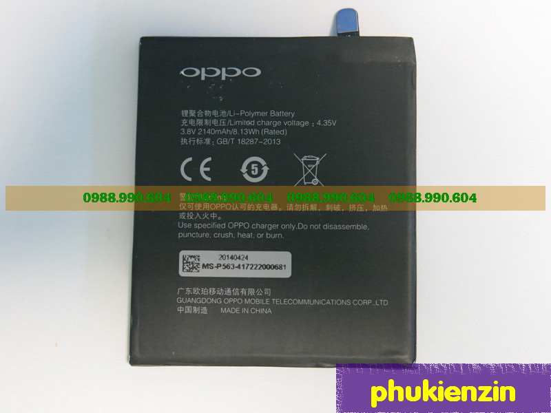 pin điện thoại oppo find 5 r827 pin điện thoại oppo find 5 r827