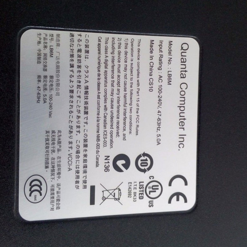 Quanta LB6M 10GB 24-Port SFP+ Switch Dual Power Supply 24 cổng quang Quanta LB6M 10GB 24-Port SFP+ Switch Dual Power Supply 24 cổng quang