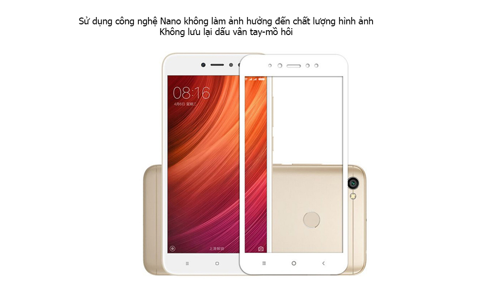 Miếng dán cường lực Xiaomi Redmi 5a chính hãng Miếng dán cường lực Xiaomi Redmi 5a chính hãng