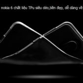 ốp lưng nokia 6 silicon trắng trong 3