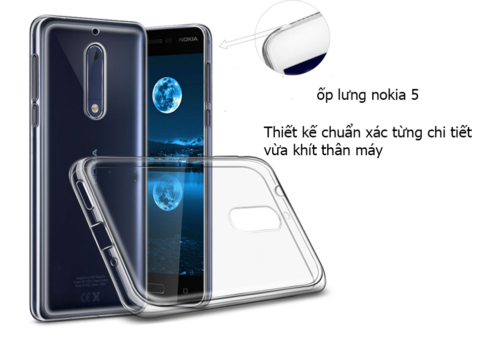 ốp lưng nokia 5 silicon trong suốt 3 ốp lưng nokia 5 silicon trong suốt 3