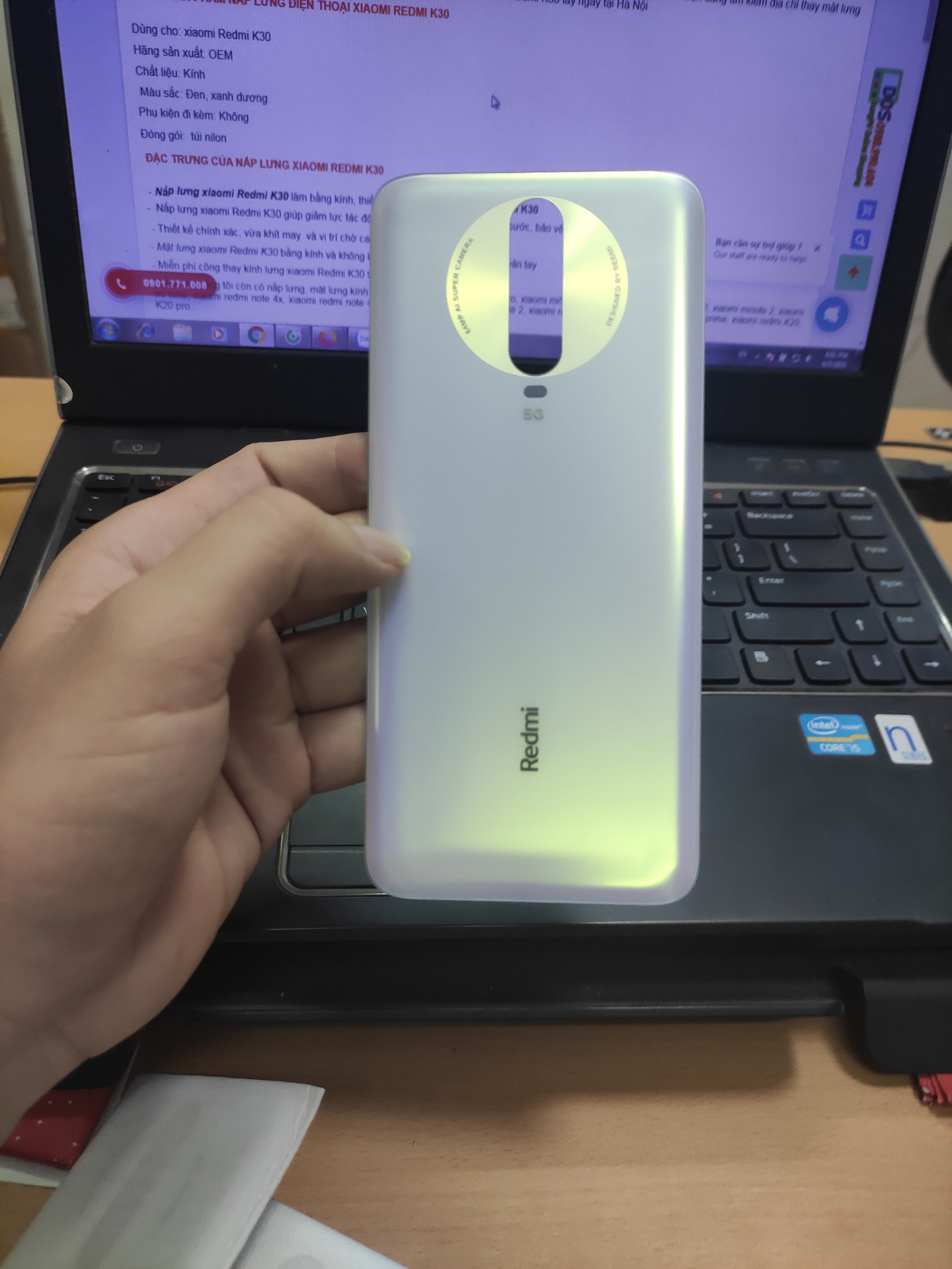 thay kính lưng xiaomi redmi k30 chính hãng 3 thay kính lưng xiaomi redmi k30 chính hãng 3